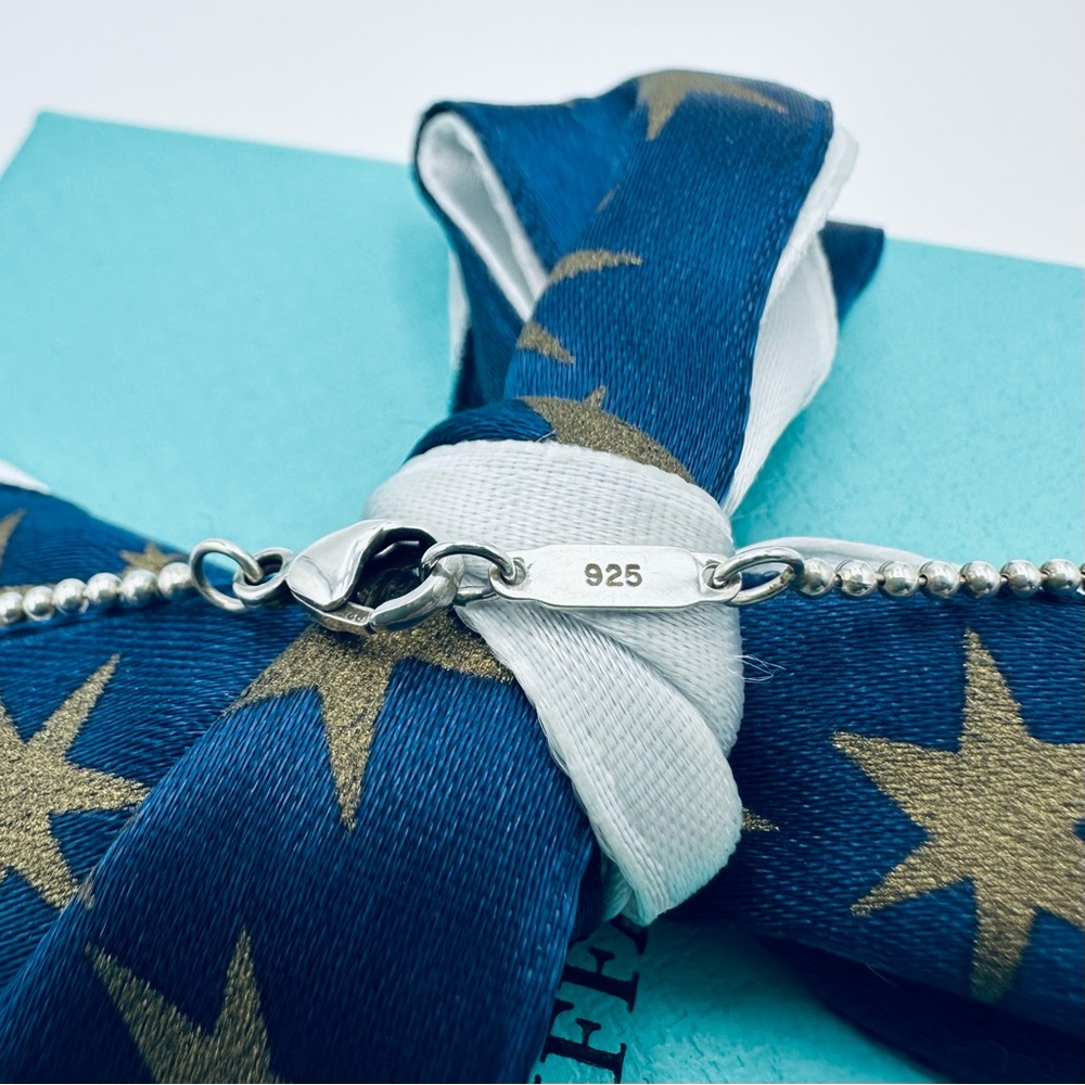 Tiffany & Co. Graduated Beaded Drop Necklace in Sterling Silver with Packaging - Picture 8 of 10